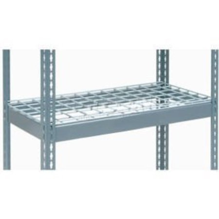 GLOBAL EQUIPMENT Additional Shelf Level Boltless Wire Deck 48"Wx12"D, 1500 lbs. Capacity, GRY 601917A